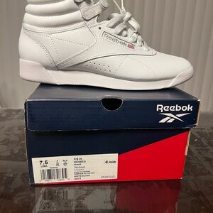 Reebok Freestyle Women's Classic White High-Tops